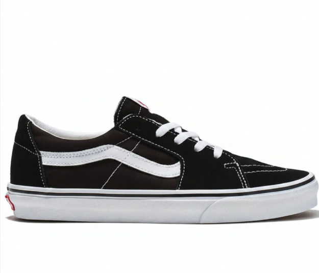 TÊNIS VANS SK8-LOW BLACK/TRUE WHITE